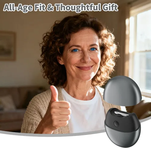 Miniatura 5 de Cortauñas eléctrico automático con luz y cubierta magnética, recortador de uñas recargable por USB con almacenamiento de restos de uñas, seguro