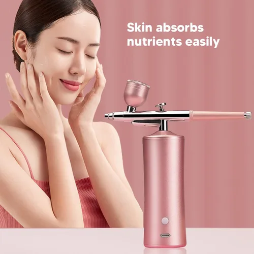 Miniatura 5 de Máquina de inyección de oxígeno facial, inyector de oxígeno facial de mano de alta presión para rejuvenecimiento de la piel para salón de belleza