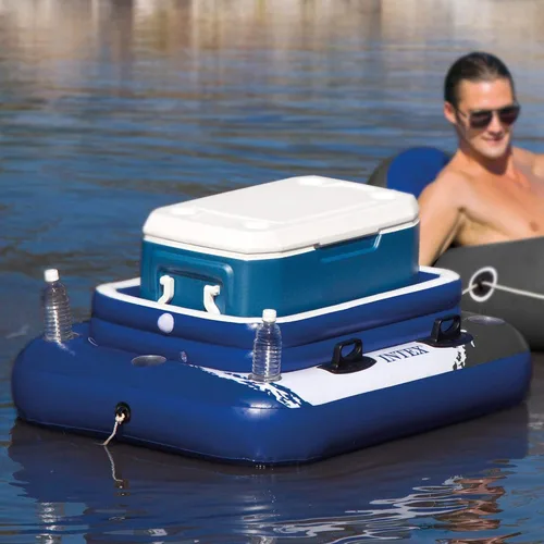 Miniatura 5 de Intex 58821EP Inflatable Mega Chill II 72 Can Beverage Cooler Float w/ Lid