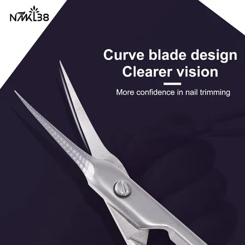 Miniatura 5 de Inox - Tijeras de punta de torre, cutícula, alicates para cutícula, removedor de piel muerta, kit de aseo de belleza para uñas, cejas y pestañas