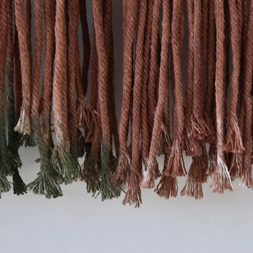 Miniatura 7 de IOWER Macramé para colgar en la pared, paisaje de montaña grande, arte de pared bohemio, hecho a mano, decoración de pared para el hogar, sala