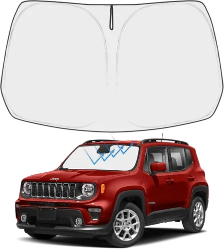 Miniatura 167 de Proadsy Parasol para parabrisas actualizado 2025, ajuste personalizado Dodge RAM 1500 2Dr 2019-2024 2025, 4 capas, plegable, protector de parasol