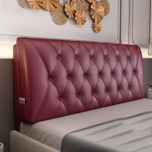 Miniatura 10 de ZZYY Cabecera tapizada de piel sintética suave con botones para cama de tamaño doble/Queen/King, funda suave de soporte con cabecera, gris, Queen/59