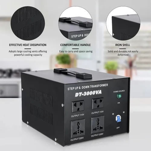 Miniatura 3 de YaeCCC Transformador de voltaje 3000VA Convertidor de potencia 110V/220V Convertidor AC-AC 3000VA