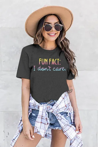 Miniatura 4 de Camiseta para mujer con frase divertida impresa en inglés