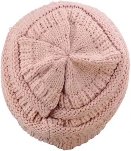 Miniatura 3 de C.C Trendy Warm Chunky Soft Stretch Cable Knit Beanie