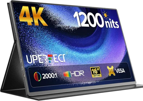 Miniatura 8 de UPERFECT Monitor portátil, 15.6 pulgadas IPS HDR 1920 x 1080 FHD pantalla de viaje para el cuidado de los ojos, monitor de juegos USB C, monitor