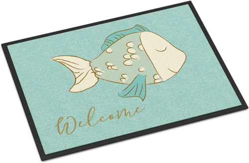 Miniatura 32 de Caroline's Treasures BB8537MAT - Felpudo de delfín bajo el agua de 18 x 27 pulgadas, tapete para puerta delantera interior y exterior, para entrada
