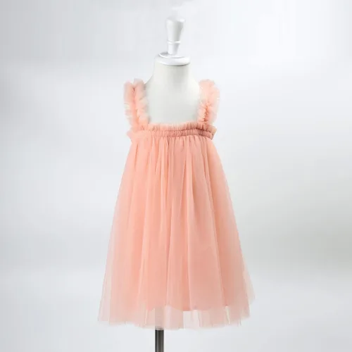 Miniatura 2 de HOOLCHEAN Vestido sin tirantes de tul esponjoso para bebés y niñas pequeñas