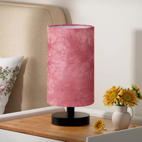 Miniatura 10 de Fenmzee Lámpara de mesa pequeña para dormitorio, control en línea, lámpara de noche con bombilla LED A15 de 3000 K, fácil montaje