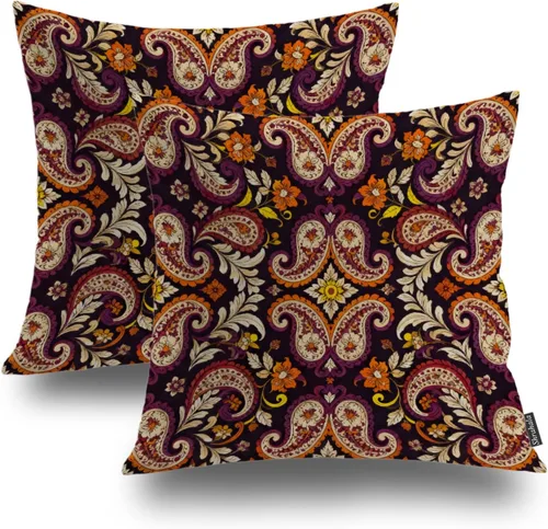 Miniatura 18 de Shrahala Funda de almohada decorativa de castillo oscuro de Halloween, casa con murciélagos de bruja, esqueleto, funda de almohada cuadrada mezclada