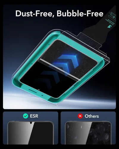 Miniatura 5 de ESR Paquete de 2 protectores de pantalla Armorite para iPad mini 7ª generación (A17 Pro, 2024) y 6ª generación (2021), protección de grado militar