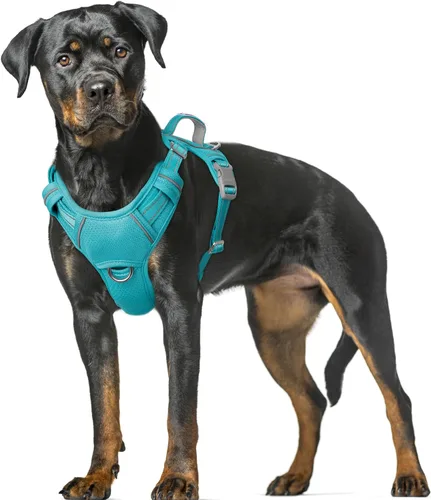 Miniatura 102 de BARKBAY Arnés para Perro Sin Tirones Talla Grande Arnés Reflectante para Perro con Clip Frontal y Asa de Control Fácil para Caminar Entrenar Correr
