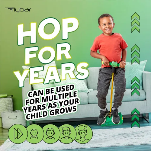 Miniatura 6 de Flybar Mi primer saltador de espuma Pogo para niños, divertido y seguro palo de pogo, espuma duradera y puente amortiguador para niños pequeños de 3