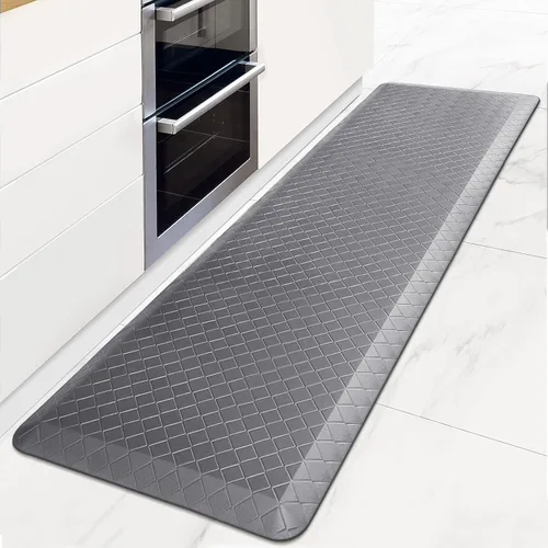 Miniatura 27 de HappyTrends Alfombras antifatiga para cocina, 4/5 pulgadas de grosor, antideslizantes, impermeables, ergonómicas, cómodas para cocina, suelo, hogar