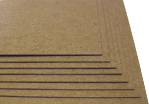 Miniatura 2 de 100 hojas de aglomerado de 24 puntos (punto) de 3 x 5 pulgadas, peso ligero, tamaño postal, grosor de calibre 024, cartón de cartón kraft marrón
