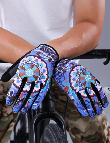 Miniatura 2 de INBIKE Guantes de ciclismo para hombres y mujeres, guantes de bicicleta transpirables con dedos completos, antideslizantes, pantalla táctil