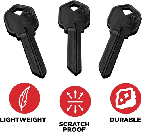Miniatura 2 de KeySmart AirKey - Llaves en Blanco de Aluminio, 75% Más Ligeras, 2 Veces Más Fuertes que el Latón - Juego de Llaves en Blanco Duradero y Libre