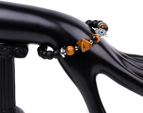 Miniatura 3 de Pulsera de cuentas elásticas de cristal curativo natural