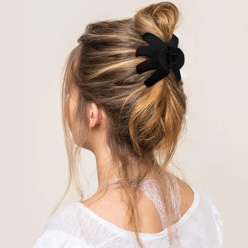 Miniatura 4 de COCIDE 4 pinzas para el cabello para mujer, clip de pulpo grande de acrílico, antideslizante, garra de araña grande para niñas, agarre fuerte, clip