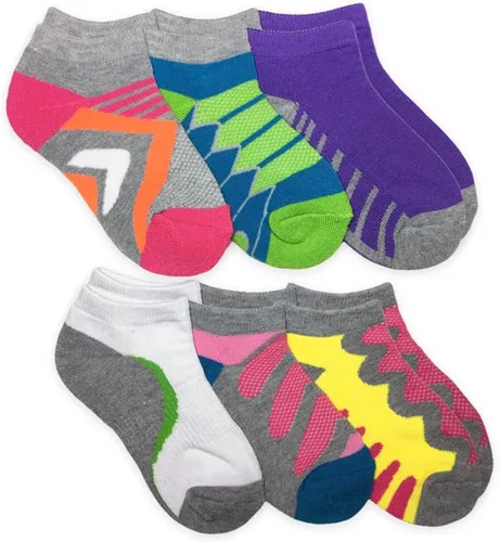 Miniatura 3 de Jefferies Socks Calcetines de corte bajo Tech Sport para niña, paquete de 6
