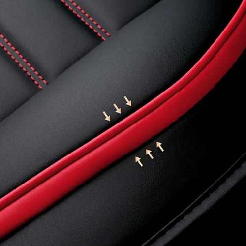 Miniatura 6 de Car Seat Cover Waterproof Full Set Leather, for Dacia Sandero Stepway 3.GEN 2.GEN 2012-2020 2021 2022 2023, Leather 5-Seat Car Seat Covers All Cream