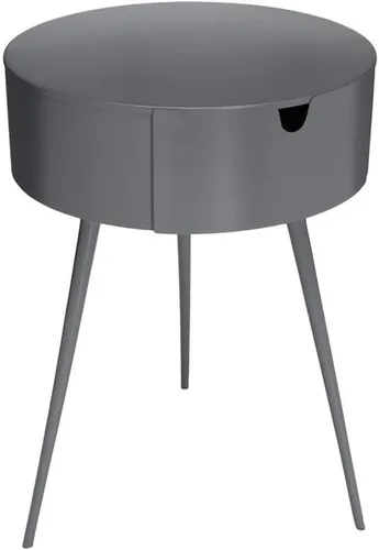 Miniatura 8 de Meridian Furniture Bali Collection Modern Mesita de noche contemporánea de metal duradero, 16 pulgadas de ancho x 16 pulgadas de profundidad x 23