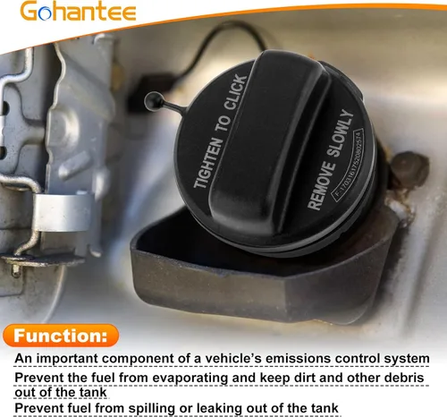 Miniatura 5 de gohantee Tapa de gasolina, conjunto de tapa de depósito de combustible 17670-SHJ-A31 compatible con Honda Accord, CR-V, CR-Z, Element, Odyssey