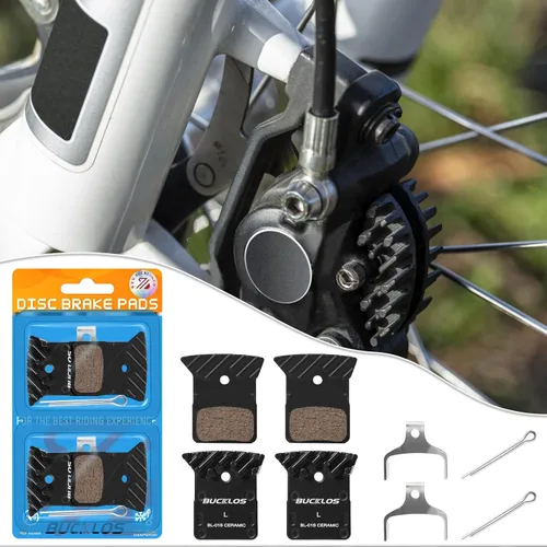 Miniatura 6 de BUCKLOS 2 pares de pastillas de freno de disco BL-01S para cerámica Shimano N03A N04C L05A K04S K04Ti K05S K05Ti M8110 M7110 R9170-F R8070-F R7070-F