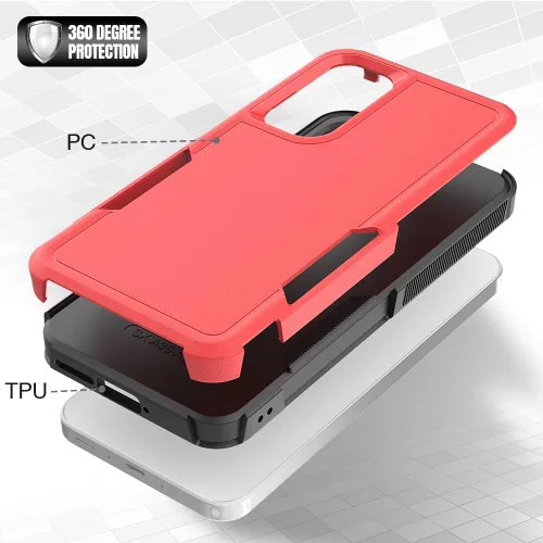 Miniatura 263 de Jeylly Compatible con Samsung Galaxy A22 5G Funda, Funda Samsung A22 5G con 2pcs protectores de pantalla de vidrio templado