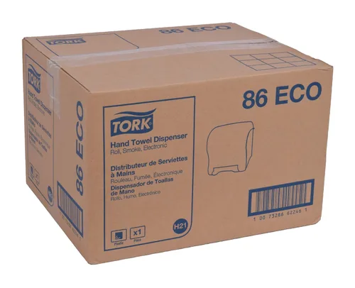 Miniatura 7 de Tork Dispensador de rollo de toalla de mano, humo, H21, electrónico, sin contacto, duradero, higiénico, 86ECO