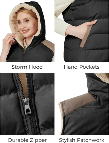 Miniatura 5 de ZSHOW Ropa para mujer - Chaqueta casual de forro polar con capucha para mujer