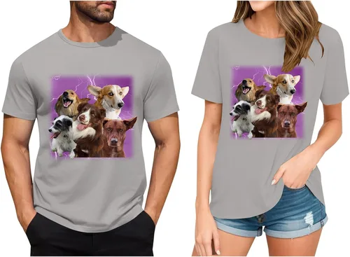 Miniatura 3 de Camisetas personalizadas para hombre, camiseta personalizada con fotos, imagen de mascota, camiseta unisex, diseña tu propio regalo divertido