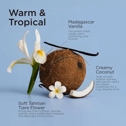 Miniatura 2 de Lavanila Perfume de vainilla y coco para mujer, 1.7 onzas líquidas, coco tropical, flor de tiare de Tahití y fragancia cálida de vainilla, Eau