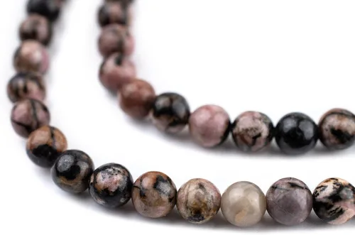 Miniatura 35 de The Bead Chest Cuentas de Jade Blanco Mate Redondas (8mm): Piedra Preciosa Orgánica Redonda Esférica de Energía con Poder de Sanación para Hacer