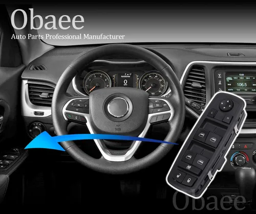 Miniatura 6 de Obaee Botón de control de interruptor de ventana eléctrica 8+13 pines lado del conductor compatible con Dodge Dart 2013-2016, Chrysler 200