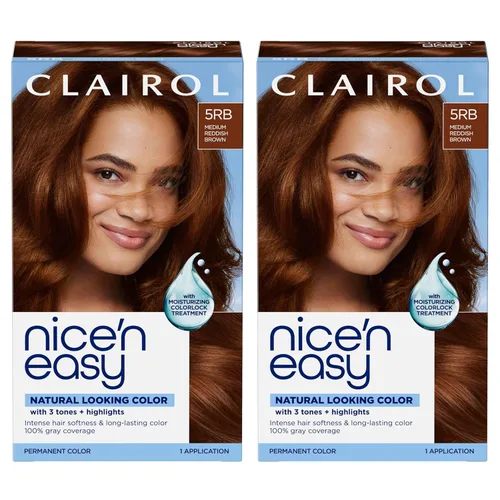 Miniatura 84 de Clairol Nice'n Easy Tinte Permanente para el Cabello, 6 Castaño Claro, Paquete de 3 6 marrón claro