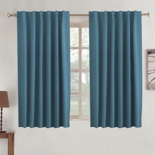 Miniatura 91 de Turquoize Cortinas Opacas para Tratamiento de Ventana con Trabillas Traseras para Sala de Estar/Dormitorio, Tratamientos de Ventana con Aislamiento