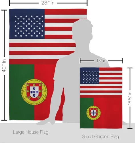 Miniatura 2 de Cartel de bandera de la amistad de Portugal, Estados Unidos, arte de pared, postes de bandera para exteriores de casa, decoración al aire libre