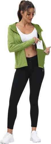 Miniatura 21 de TBMPOY Chaquetas con capucha y protección solar UPF 50+ para mujer, ligeras, de manga larga, para senderismo, exteriores, con cremallera completa