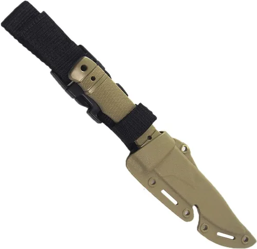 Miniatura 5 de Cuchillo bayoneta Toonol de plástico para entrenamiento táctico con vaina 1pcs Machete-Tan