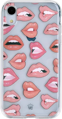 Miniatura 9 de Velvet Caviar Funda brillante iridiscente para iPhone XR, funda protectora estética para mujer (cuarzo ópalo azul)
