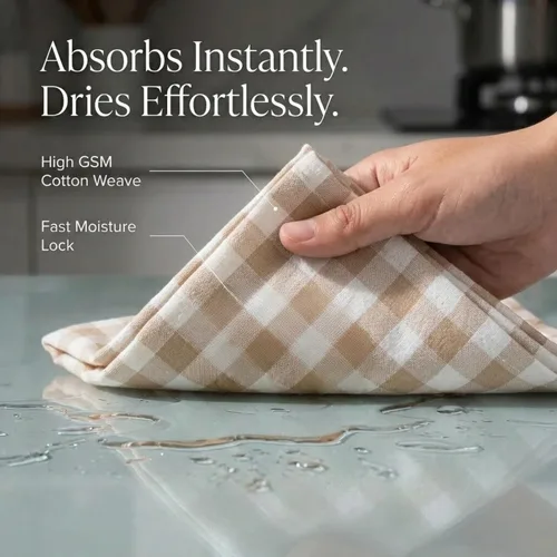 Miniatura 53 de Urban Villa Toallas de cocina 100% algodón para cocina (juego de 6) 20"x30" toallas de cocina altamente absorbentes, juego de ropa de cocina