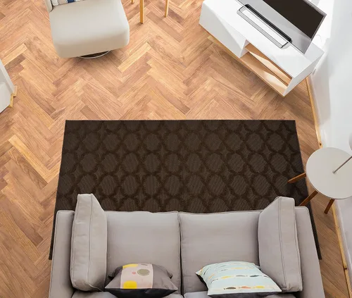Miniatura 315 de Garland Rug Sparta - Alfombra antideslizante de polipropileno de 2 pies x 12 pies, color negro, ideal para salas de estar y pasillos, elegante