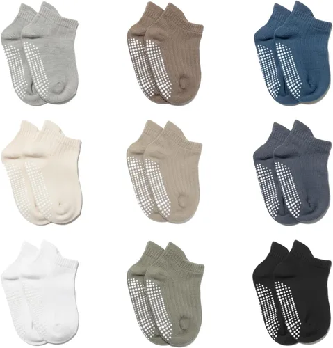 Miniatura 2 de Baby Socks Non Slip: Toddler Ankle Socks with Grip for Kids Infant Boys Girls 3 Months-5 Years (6/9 Pack)