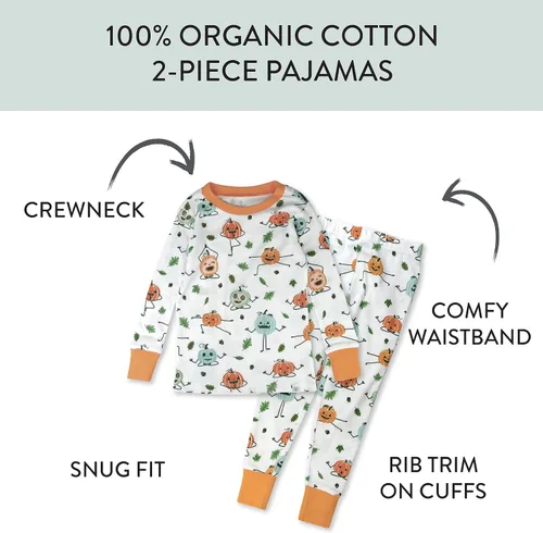 Miniatura 2 de HonestBaby Multipack 2-Piece Pajamas Sleepwear PJs 100% Organic Cotton for Infant Baby and Toddler Boys, Unisex