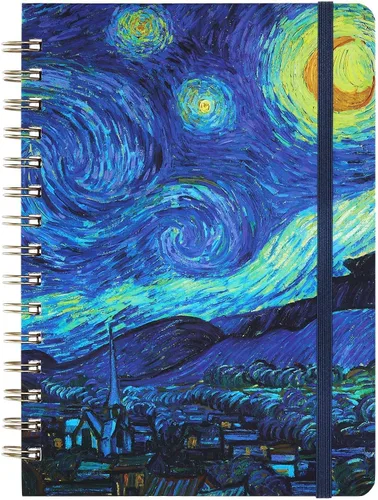 Miniatura 9 de Cuaderno/diario rayado: diario forrado con papel grueso de primera calidad, 8.5 x 6 pulgadas, cuaderno rayado universitario, con exquisito bolsillo