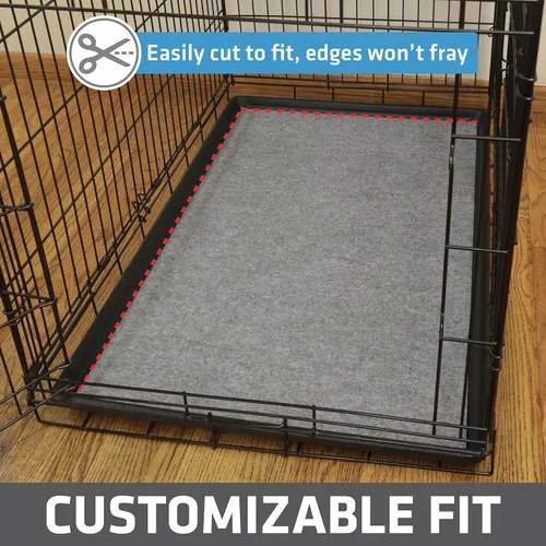 Miniatura 4 de Drymate Forro para jaula de perro, absorbe la orina, impermeable, antideslizante, lavable, almohadilla para orina de cachorro para entrenamiento