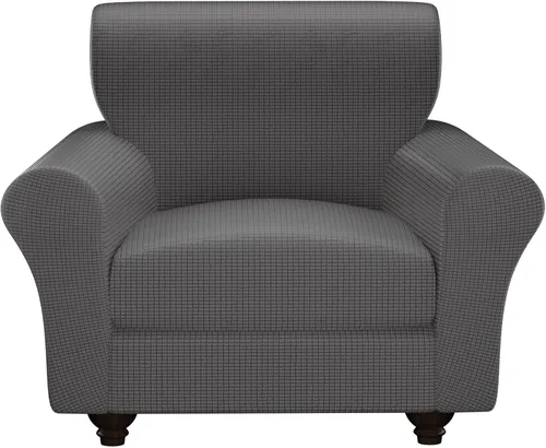 Miniatura 64 de Fundas elásticas para silla, fundas elásticas para sillón de 2 piezas, fundas de sofá lavables con diseño floral para sillón, protector de muebles