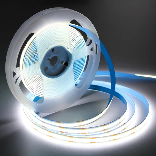 Miniatura 19 de iNextStation Tira de luz LED COB azul de 6.6 pies, tira LED COB de 5 V USB 640 LED con atenuador, CRI 93+, luces LED COB flexibles